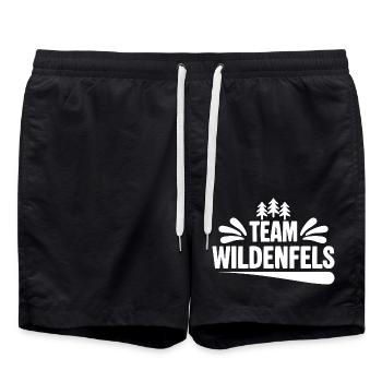 Team Wildenfels - Badeshorts - Schwarz - Vorne - AI Model Male 185 light (185cm)