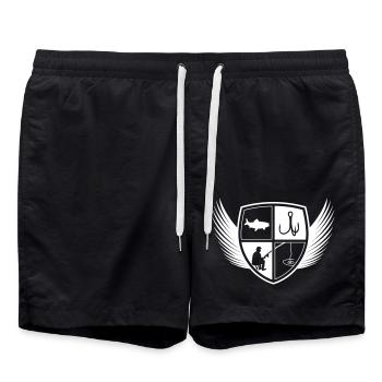 Pêche Pêche Hameçons - Short de bain - noir - Devant - AI Model Male 185 light (185cm)