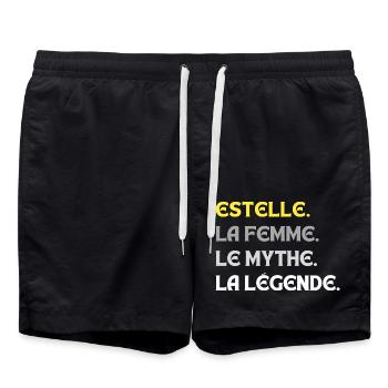ESTELLE LA FEMME LE MYTHE LA LEGENDE - Short de bain - noir - Devant - AI Model Male 185 light (185cm)
