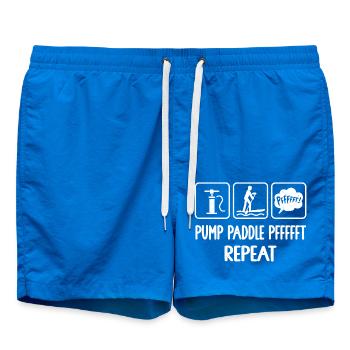 Stand Up Paddling, Stand Up Paddle, SUP Paddler, - Badeshorts - Cobalt blue - Vorne