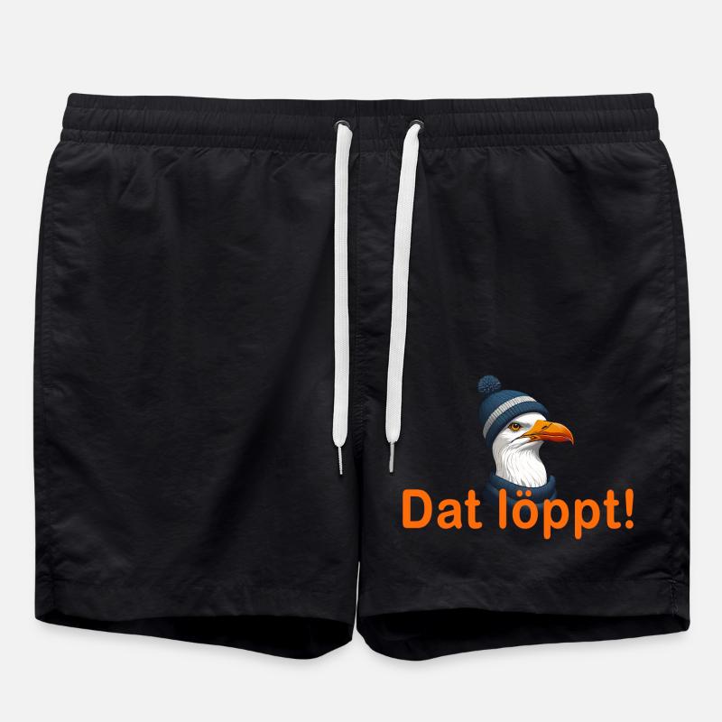 Dat löppt! - Badeshorts - Schwarz