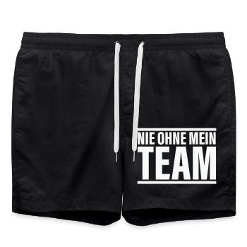 Équipe jamais - Short de bain - noir - Devant - AI Model Male 185 light (185cm)