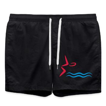 schwimmen - Badeshorts - Schwarz - Vorne - AI Model Male 185 light (185cm)