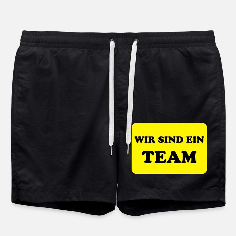 Team and Teamwork - Swim Trunks - black