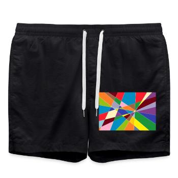 ABSTRACT 23-05-2018 - Swim Trunks - black - Front - AI Model Male 185 light (185cm)