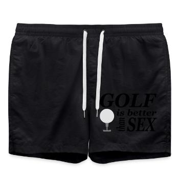 amusant de golf - Short de bain - noir - Devant - AI Model Male 185 light (185cm)