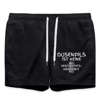 Dosenpils ist keine Geschlechtskrankheit Dosenbier - Badeshorts - Schwarz - Vorne - AI Model Male 185 light (185cm)
