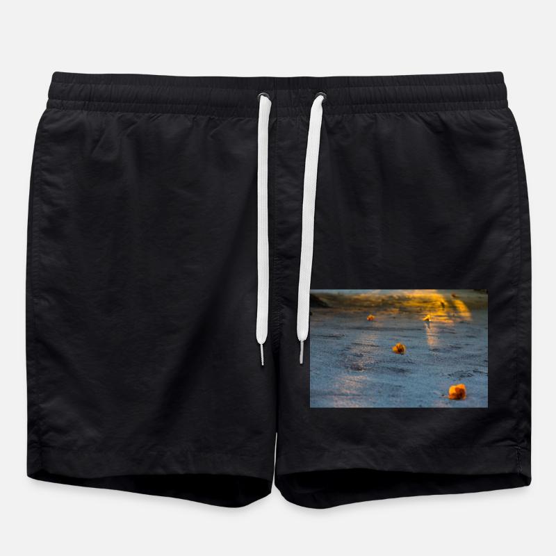 flowers - Swim Trunks - black