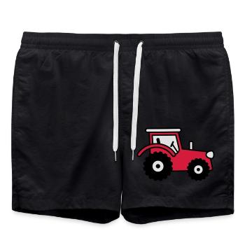 tractor - Swim Trunks - black - Front - AI Model Male 185 light (185cm)