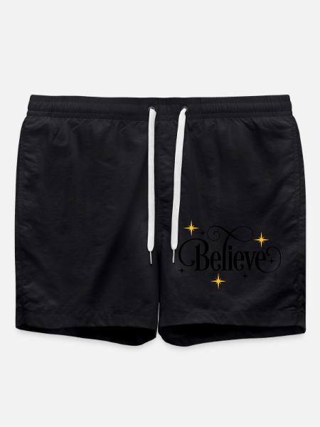 Believe - Swim Trunks - black