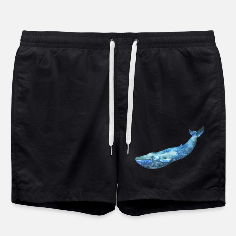 BALEINE - Short de bain - noir