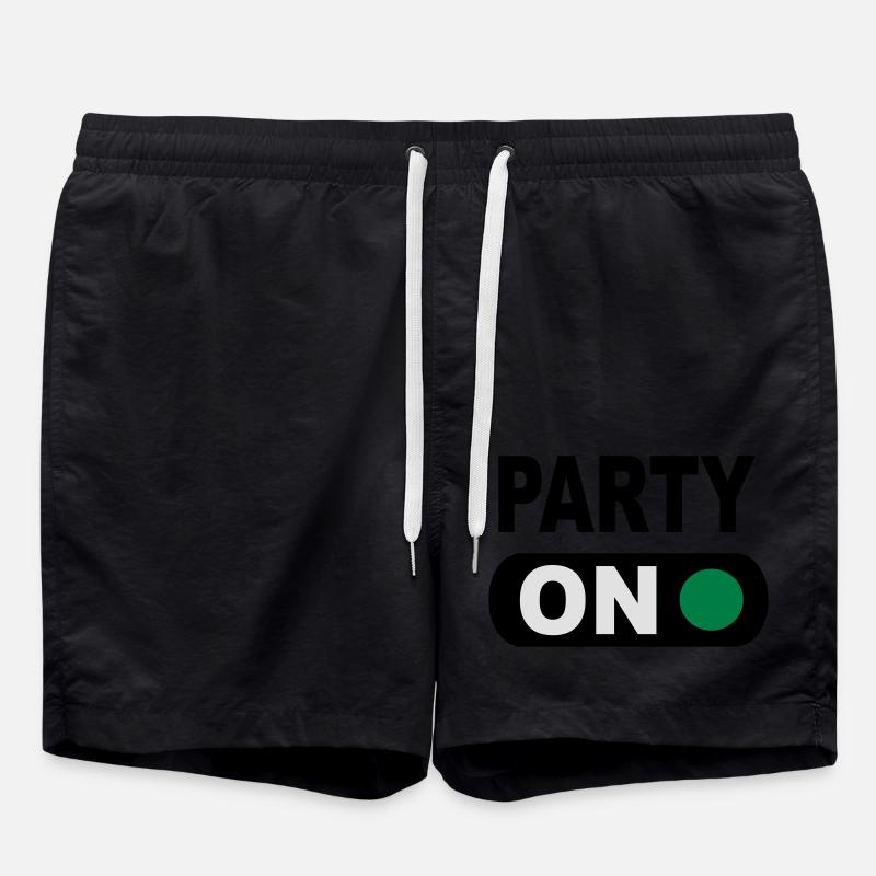 party - Short de bain - noir