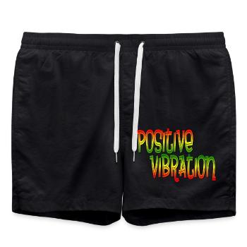 Vibration positive - Short de bain - noir - Devant - AI Model Male 185 light (185cm)