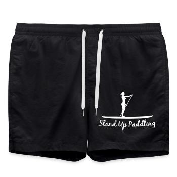 Stand Up Paddling - Swim Trunks - black - Front - AI Model Male 185 light (185cm)