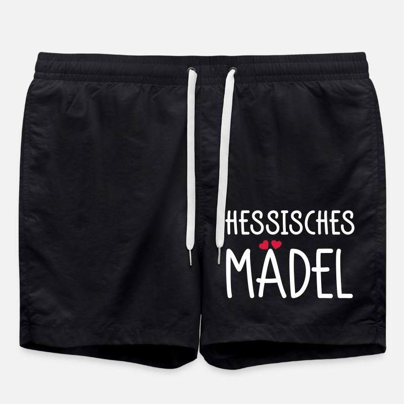 Hessisches Mädel - Badeshorts - Schwarz
