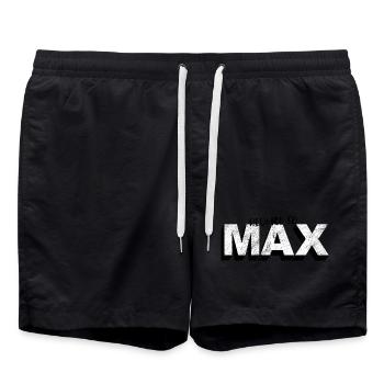 Reduce to Max Motivation Quote - Swim Trunks - black - Front - AI Model Male 185 light (185cm)