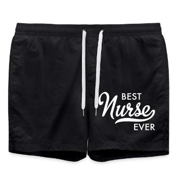 infirmière - Short de bain - noir - Devant - AI Model Male 185 light (185cm)
