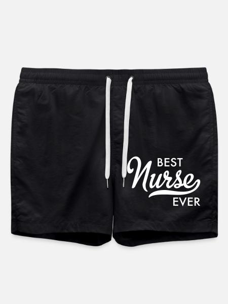 Krankenschwester - Badeshorts - Schwarz