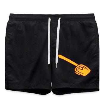 pelle à sable jaune jouet pelle eime - Short de bain - noir - Devant - AI Model Male 185 light (185cm)