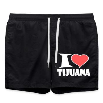 J'aime tijuana - Short de bain - noir - Devant - AI Model Male 185 light (185cm)