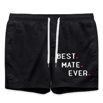 Bester freund - Badeshorts - Schwarz - Vorne - AI Model Male 185 light (185cm)