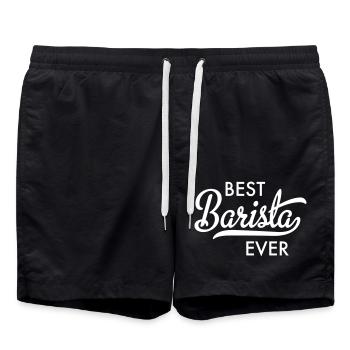 Meilleur barista de tous les temps - Short de bain - noir - Devant - AI Model Male 185 light (185cm)
