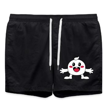 Little cute little girl - Swim Trunks - black - Front - AI Model Male 185 light (185cm)