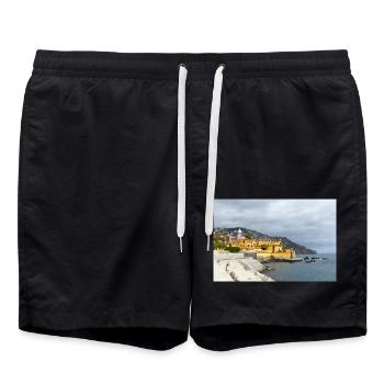 Fortress Sao Tiago Funchal Madeira island Portugal - Badeshorts - Schwarz - Vorne - AI Model Male 185 light (185cm)