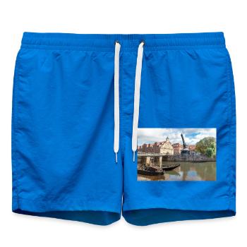 Panorama au vieux marché (Stintmarkt) Lunebourg - Short de bain - cobalt blue - Devant