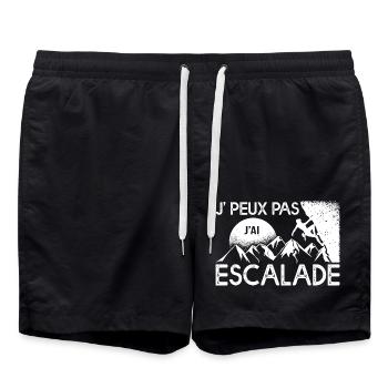 Ich kann kein Klettern Geschenk zum Klettern haben - Badeshorts - Schwarz - Vorne - AI Model Male 185 light (185cm)