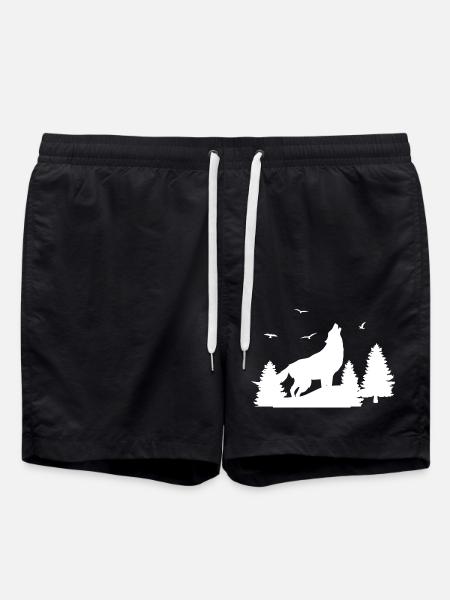 Wolf Wald - Swim Trunks - black