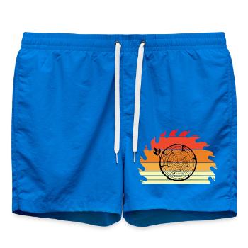 Tronçonneuse Axt Förster Bûcheron scie chaîne - Short de bain - cobalt blue - Devant