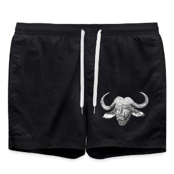 Buffle d’eau Boeuf - Short de bain - noir - Devant - AI Model Male 185 light (185cm)