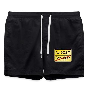 Abi 2022 - Badeshorts - Schwarz - Vorne - AI Model Male 185 light (185cm)