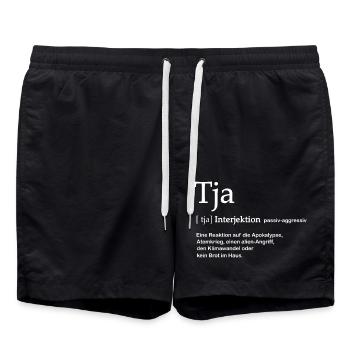 Tja - Badeshorts - Schwarz - Vorne - AI Model Male 185 light (185cm)