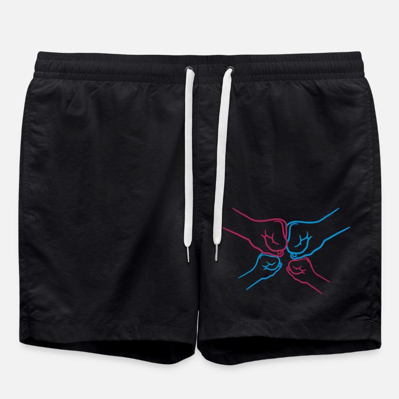 Fists 2 children - Swim Trunks - black