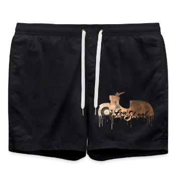 Schwalbe - LowSkool - Simson KR51 - Kupfer - Badeshorts - Schwarz - Vorne - AI Model Male 185 light (185cm)