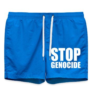 Stop genocide - Swim Trunks - cobalt blue - Front