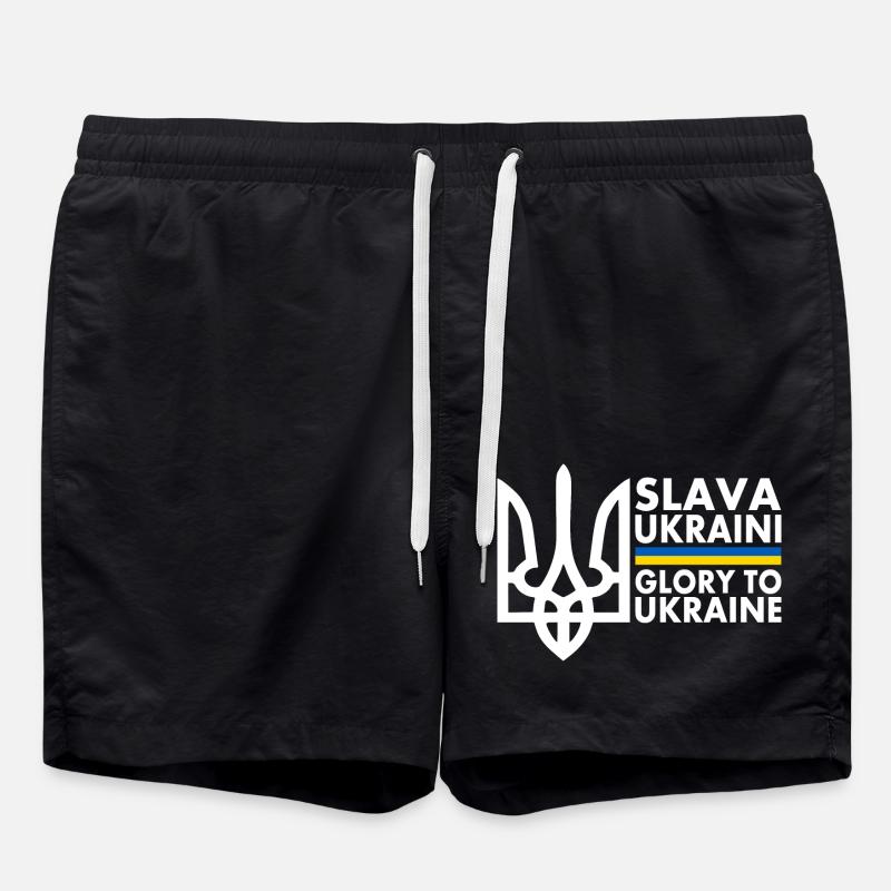Slava ukraini - Swim Trunks - black