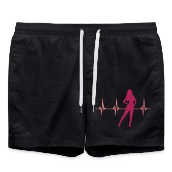 Puls Hot Girl - Short de bain - noir - Devant - AI Model Male 185 light (185cm)