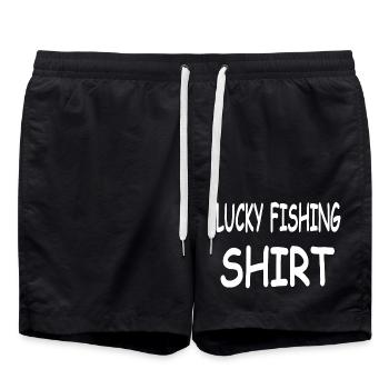 Pêche - Short de bain - noir - Devant - AI Model Male 185 light (185cm)