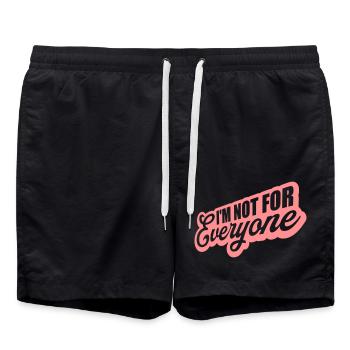 Im not for everyone - Badeshorts - Schwarz - Vorne - AI Model Male 185 light (185cm)