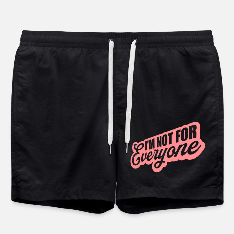 Im not for everyone - Badeshorts - Schwarz