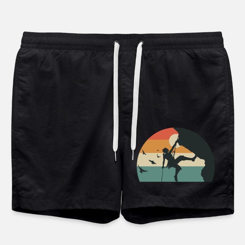 CLIMB climbing rock climbing woman - Swim Trunks - black