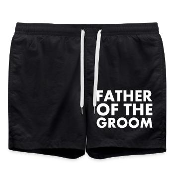 Father of the groom - Short de bain - noir - Devant - AI Model Male 185 light (185cm)