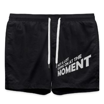 Il ne se passe pas grand-chose - Short de bain - noir - Devant - AI Model Male 185 light (185cm)