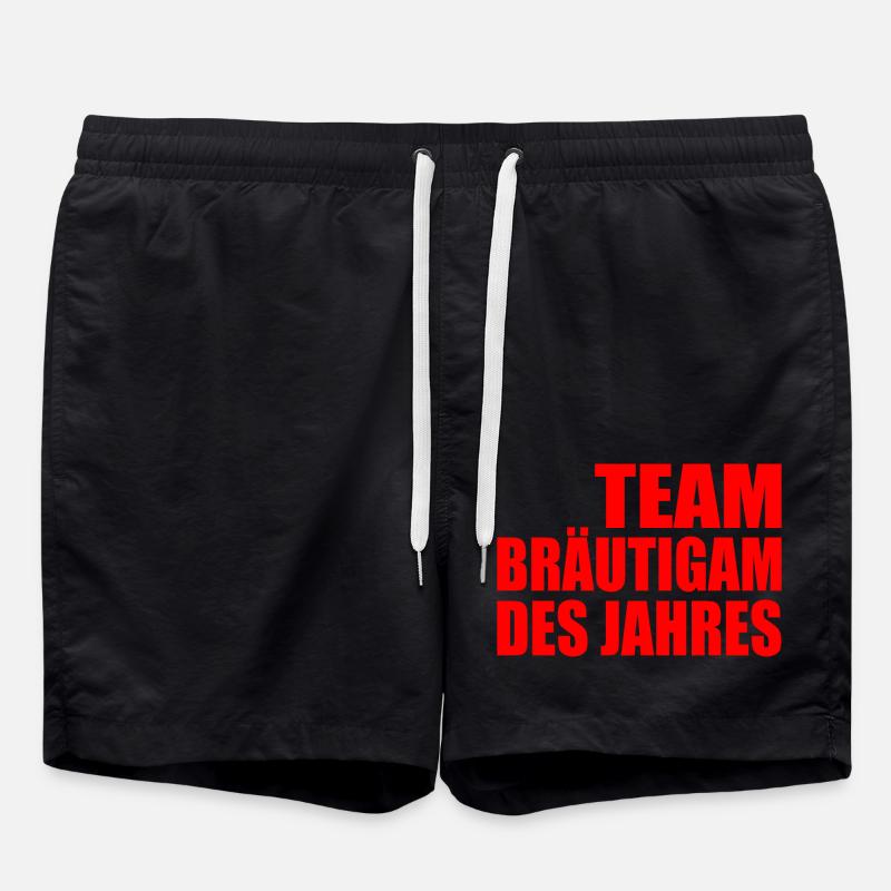 Team bräutigam - Badeshorts - Schwarz