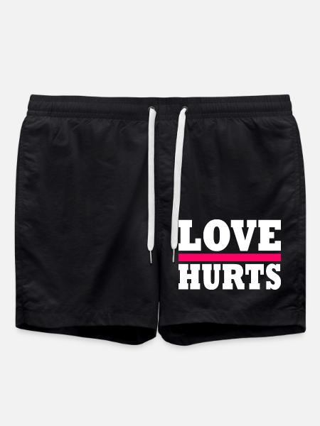Love hurts - Swim Trunks - black
