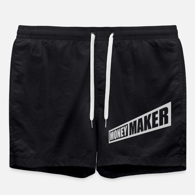 Successful Money Maker Logo - Swim Trunks - black