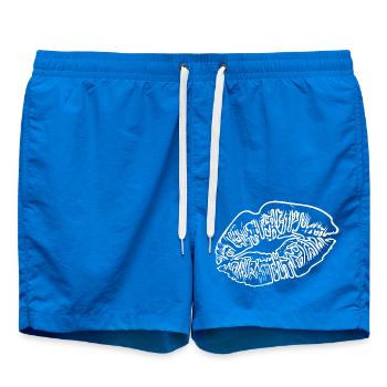 Rouge à lèvres Baiser bouche Saint-Valentin Baisers - Short de bain - cobalt blue - Devant